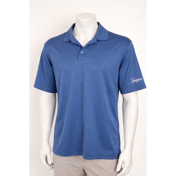 Nike Other - Nike Sphere Dry Polo Shirt Men's L Blue TPC Sawgrass Golf Course Embroidered